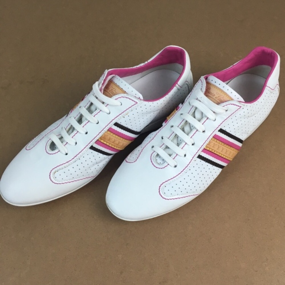 AUTHENTIC LOUIS VUITTON BASTIA LEATHER SNEAKER 7.5
